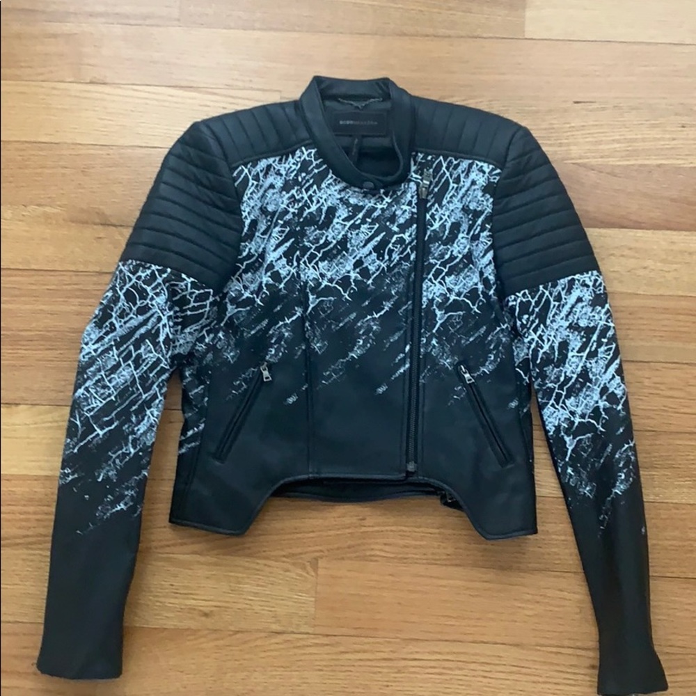 BCBG Max Azria Moto Jacket size M